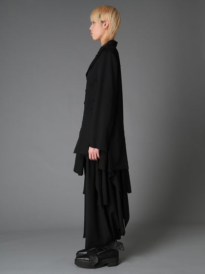 WOOL GABARDINE  DOUBLE FRONT PANEL JACKET