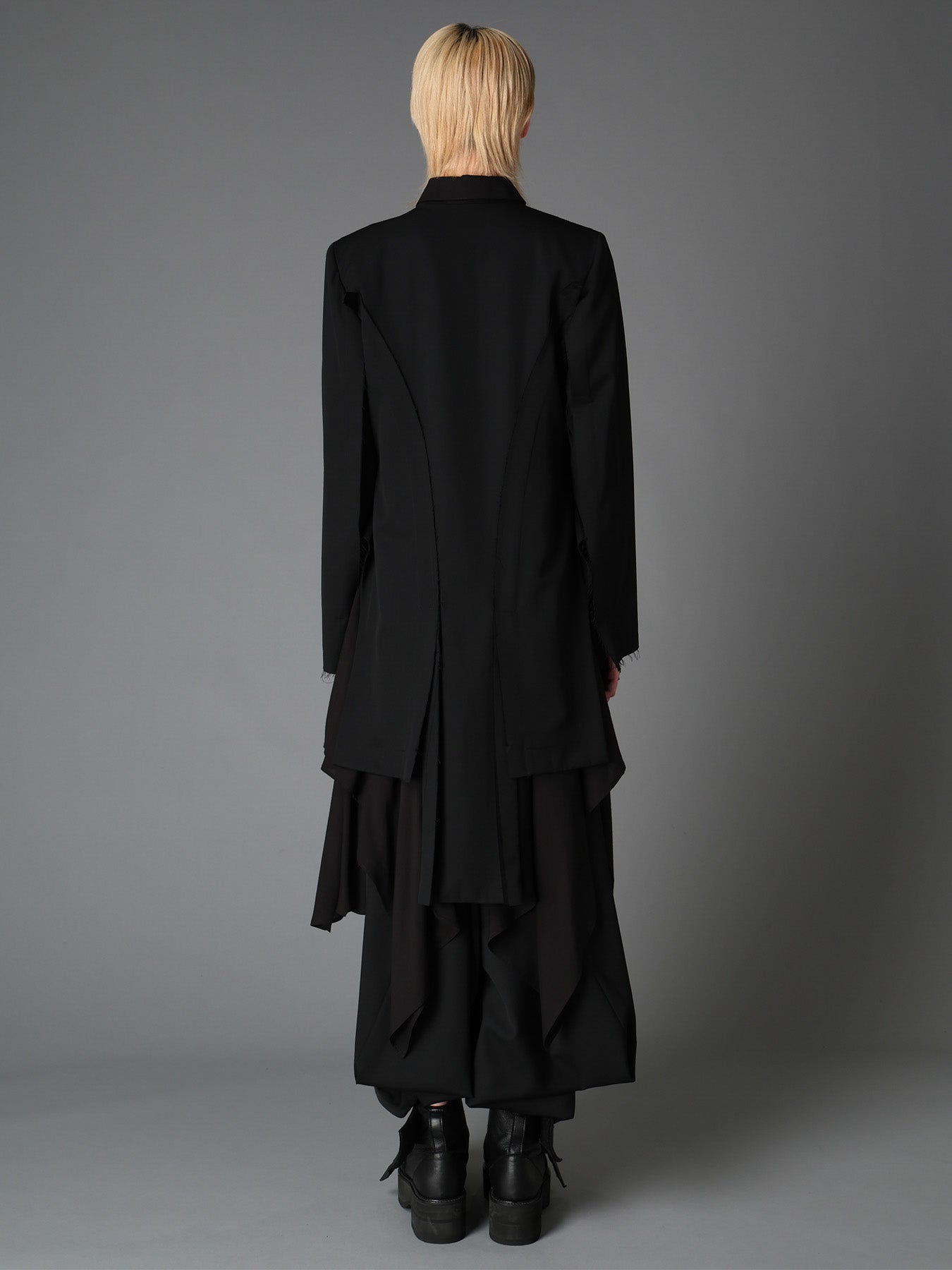 WOOL GABARDINE  DOUBLE FRONT PANEL JACKET