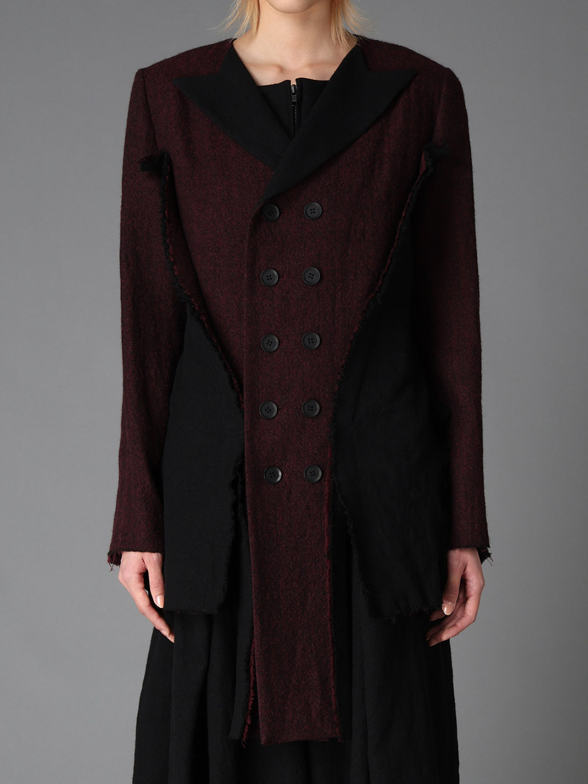 LIGHT SERGE C DOUBLE FRONT PANEL JACKET