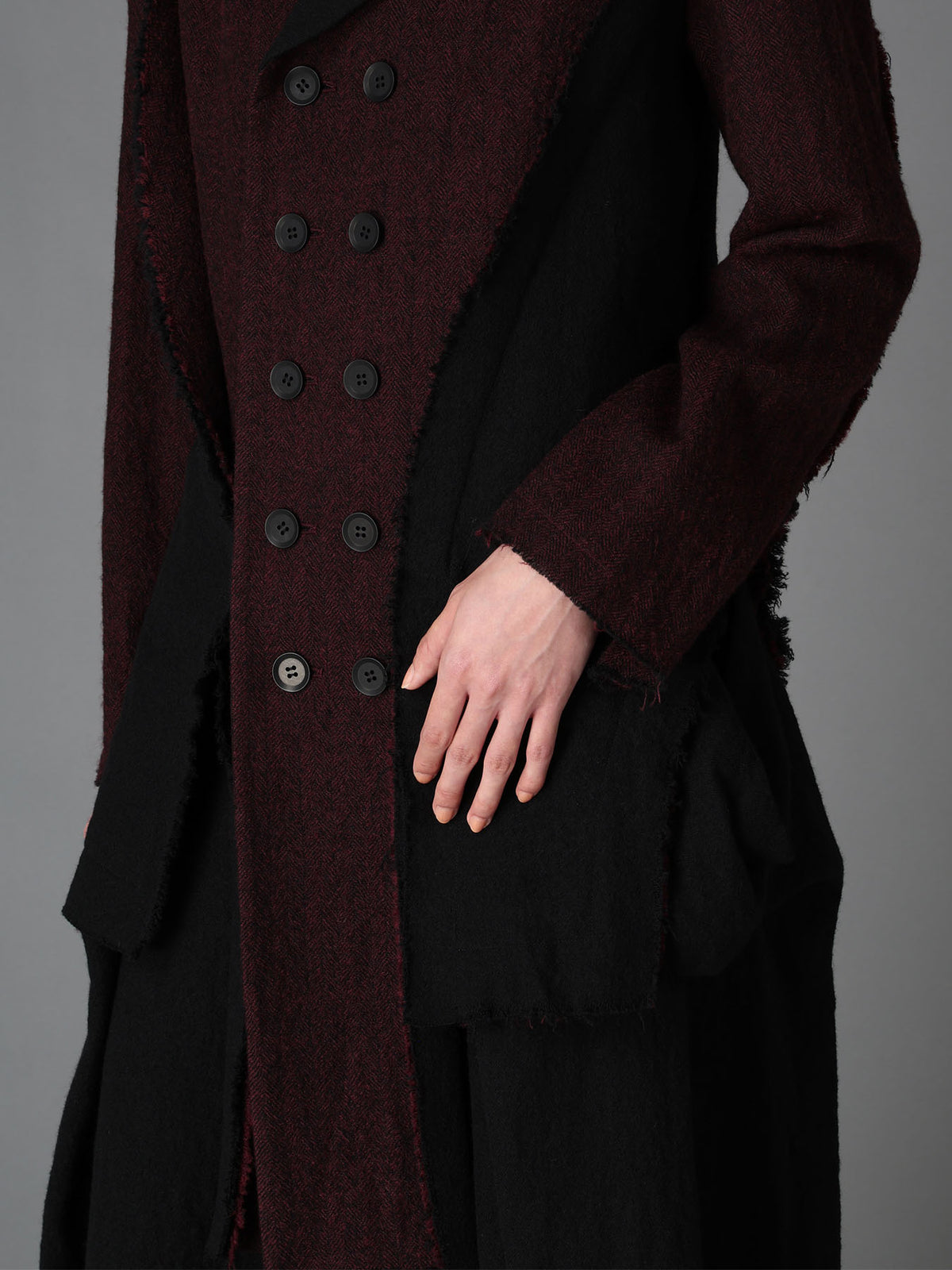 LIGHT SERGE C DOUBLE FRONT PANEL JACKET