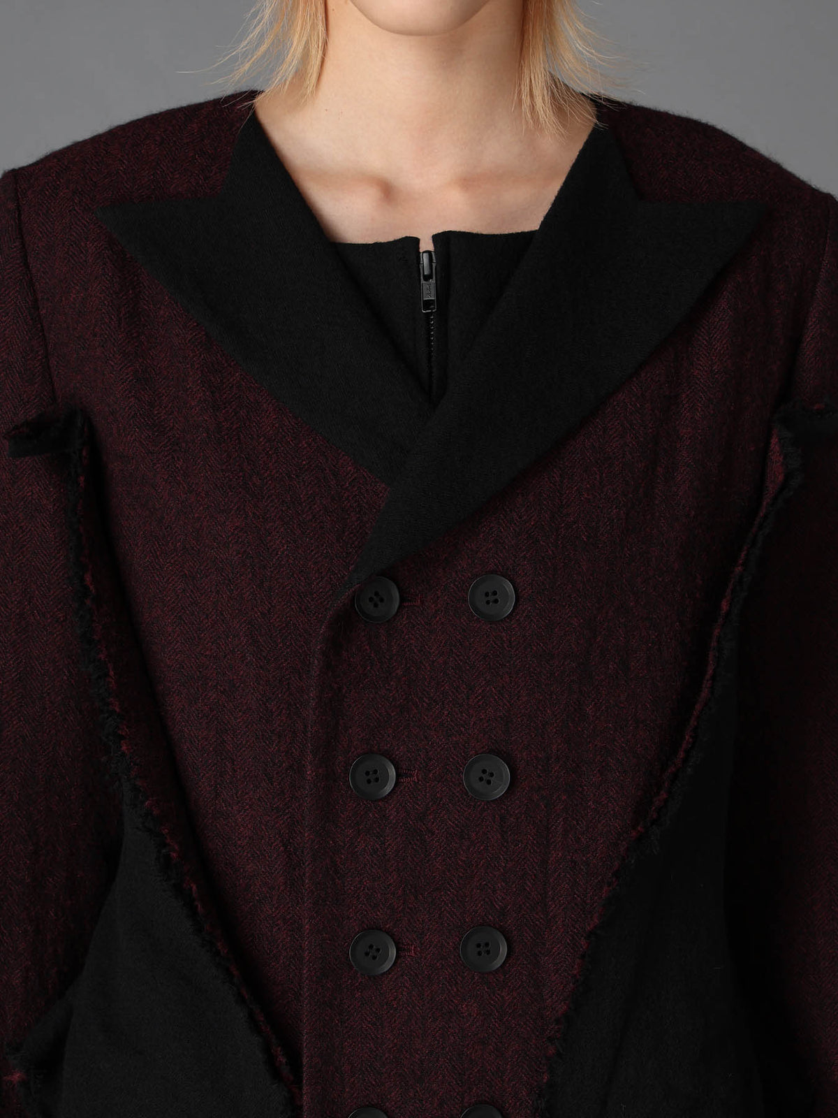 LIGHT SERGE C DOUBLE FRONT PANEL JACKET