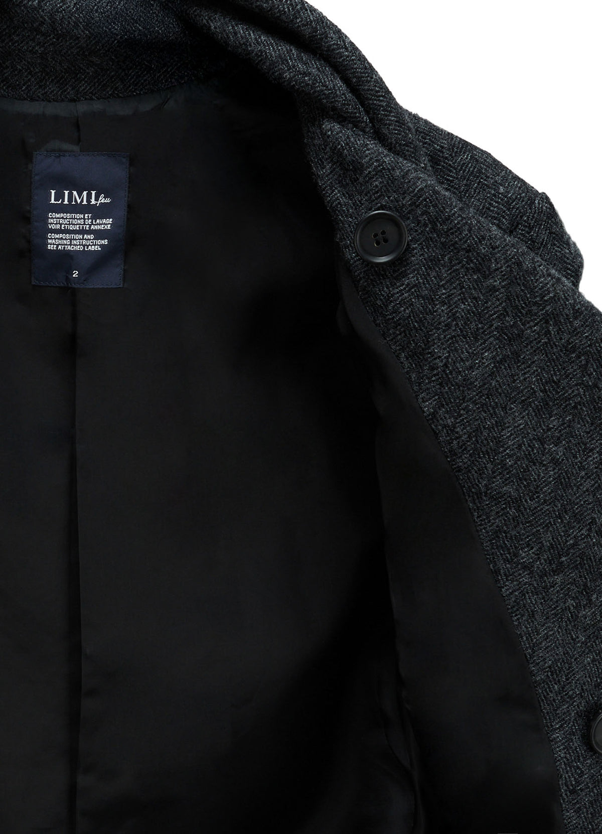 HERRINGBONE RIBBON DETAIL DOUBLE JACKET