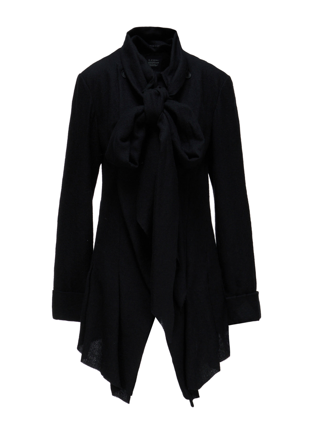 HERRINGBONE RIBBON DETAIL DOUBLE JACKET