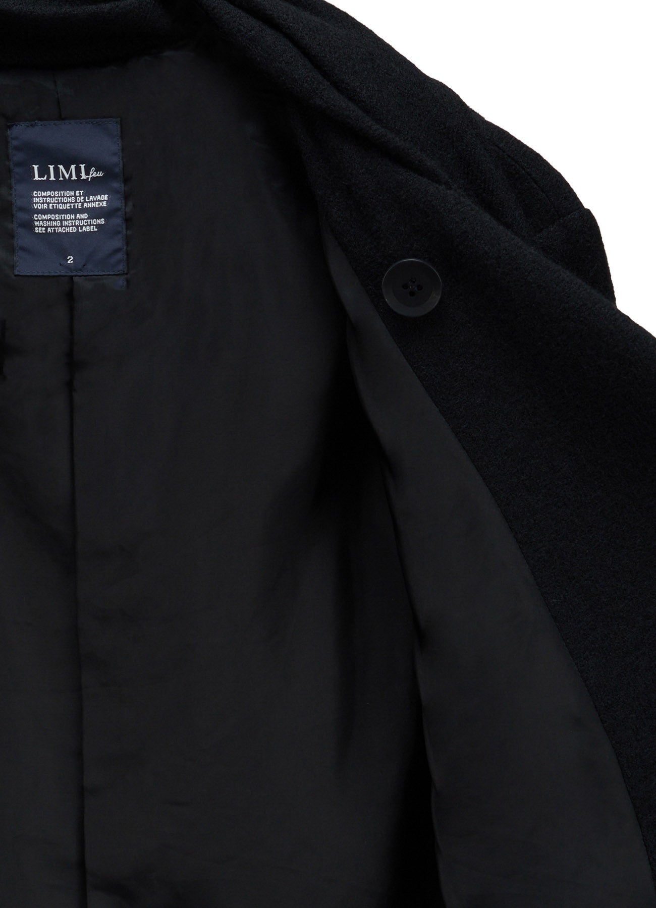 HERRINGBONE RIBBON DETAIL DOUBLE JACKET – THE SHOP YOHJI YAMAMOTO