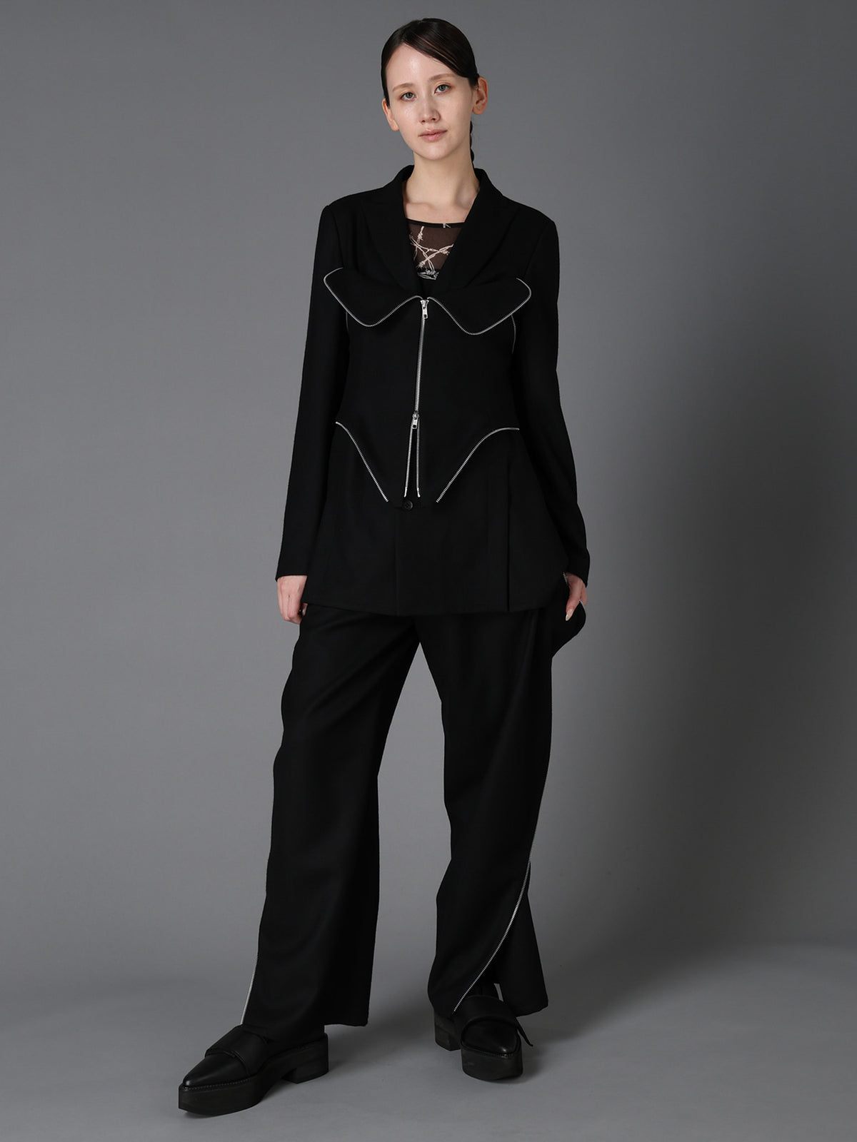 W/ SERGE  BUSTIER DETAIL JACKET