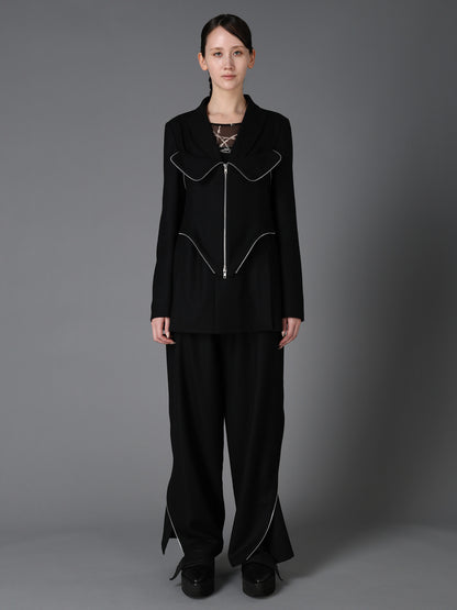 W/ SERGE  BUSTIER DETAIL JACKET
