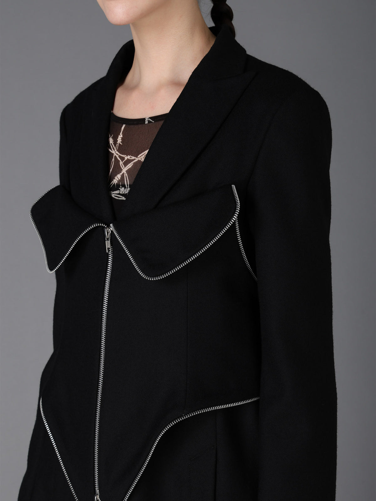 W/ SERGE  BUSTIER DETAIL JACKET