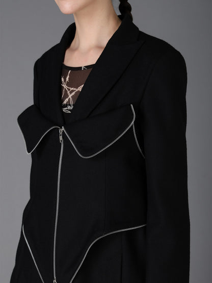 W/ SERGE  BUSTIER DETAIL JACKET