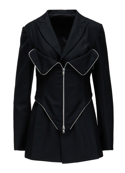 W/ SERGE  BUSTIER DETAIL JACKET