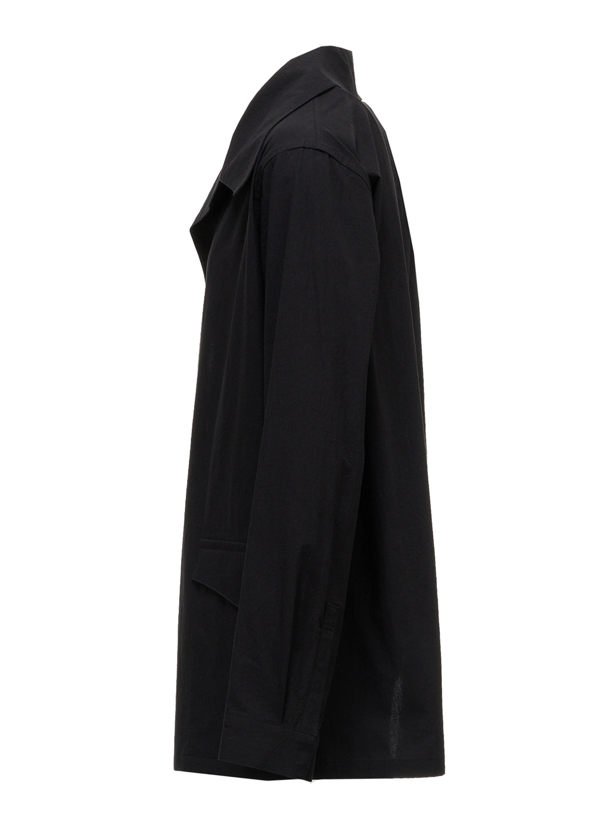 HIGH TWIST POPLIN ASYMMETRIC JACKET