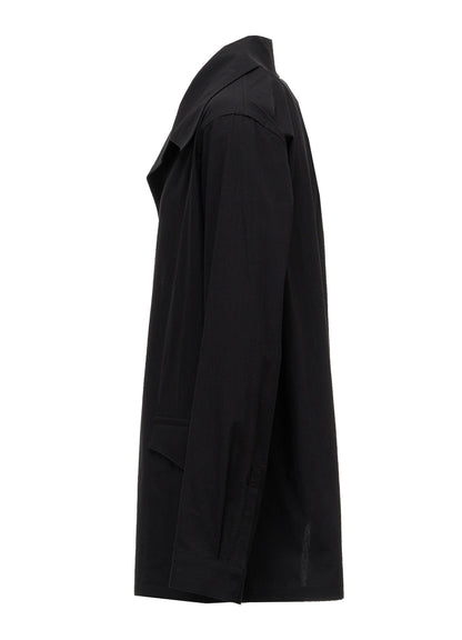 HIGH TWIST POPLIN ASYMMETRIC JACKET