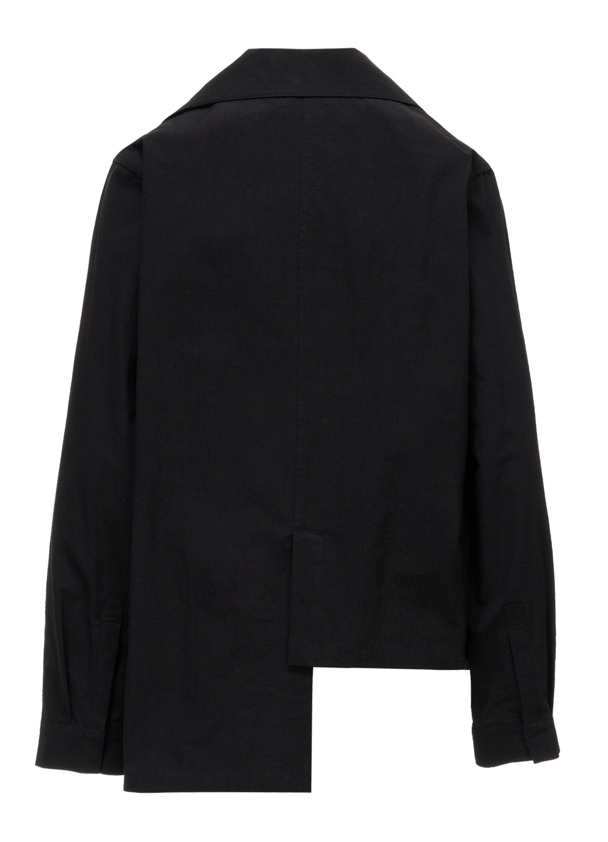 HIGH TWIST POPLIN ASYMMETRIC JACKET