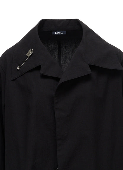 HIGH TWIST POPLIN ASYMMETRIC JACKET
