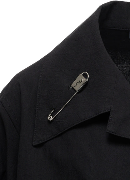 HIGH TWIST POPLIN ASYMMETRIC JACKET