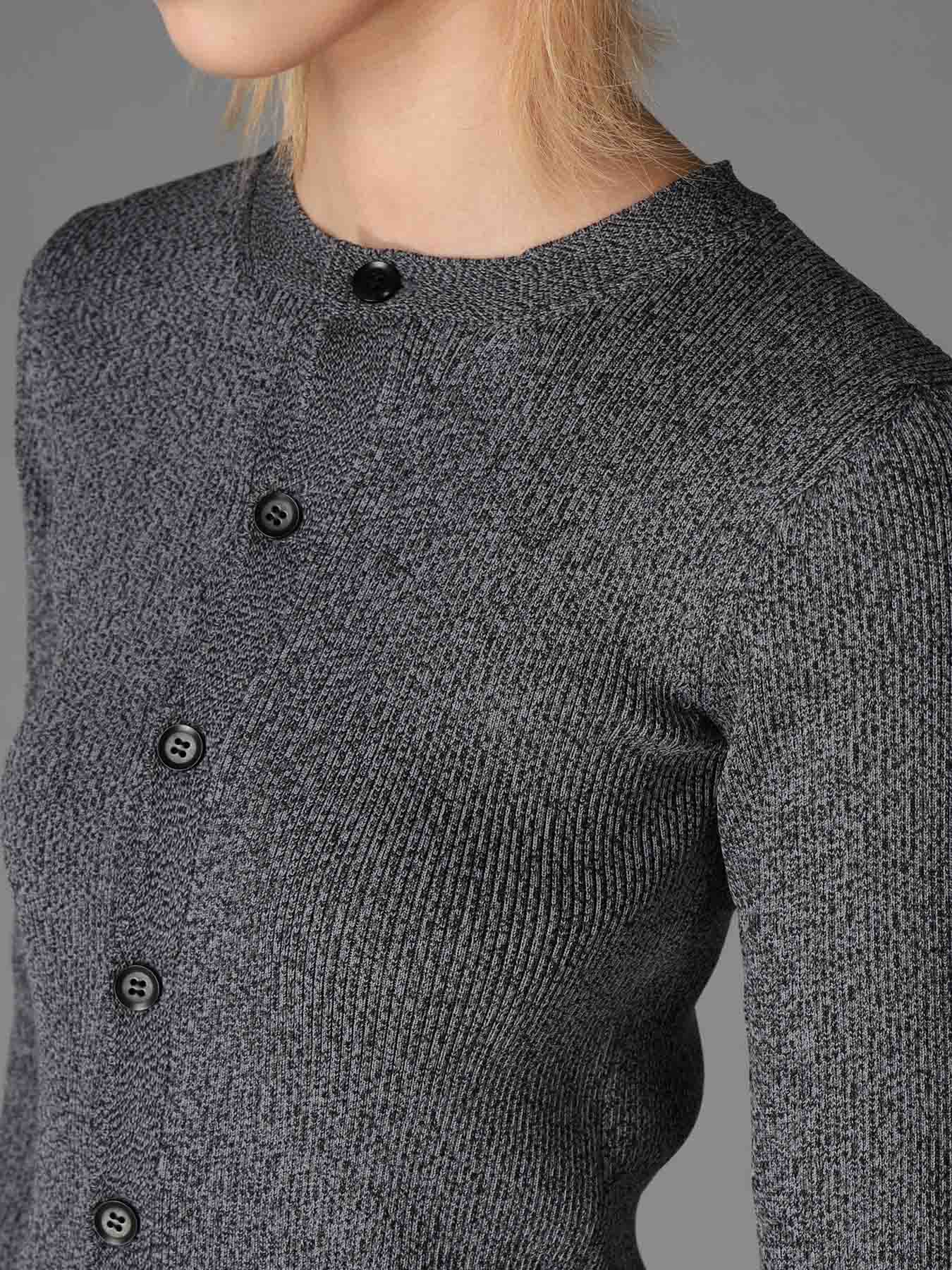 HIGH-GAUGE 3D KNIT FRILLED GARDIGAN – THE SHOP YOHJI YAMAMOTO