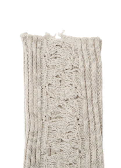 W/ CRUSHED RIB DISTRESSED LEG WARMERS