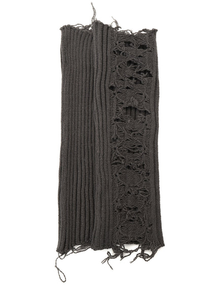 W/ CRUSHED RIB DISTRESSED LEG WARMERS