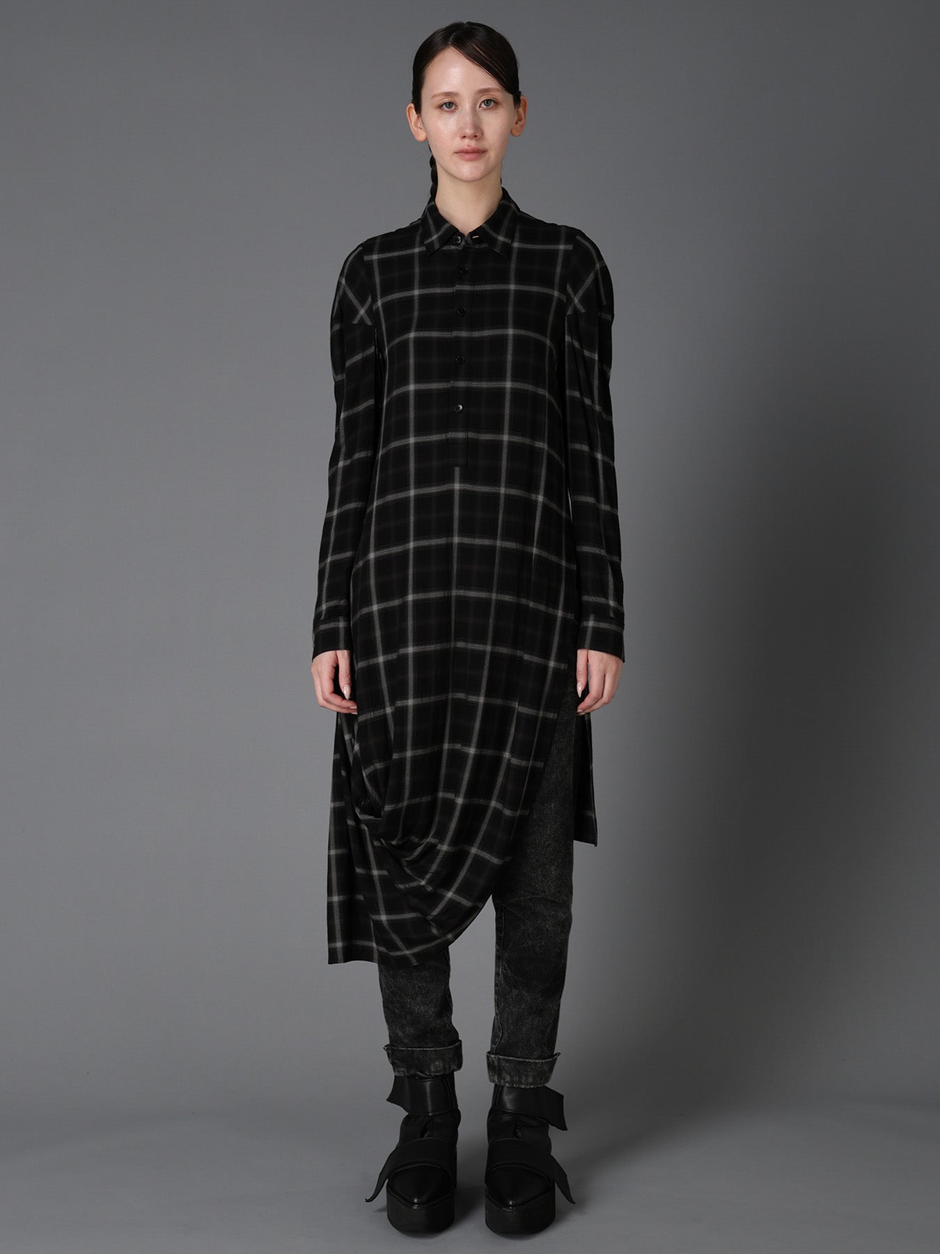 CHEMICAL BLEACHED DENIM CUFFED PANTS – THE SHOP YOHJI YAMAMOTO
