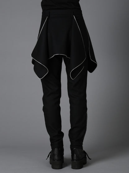 W/ SERGE  ZIP DETAIL SLIM PANTS