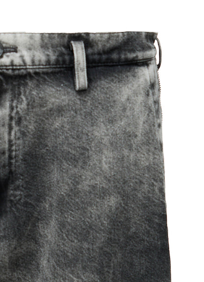 MIST BLEACHED DENIM ZIP DETAIL PANTS