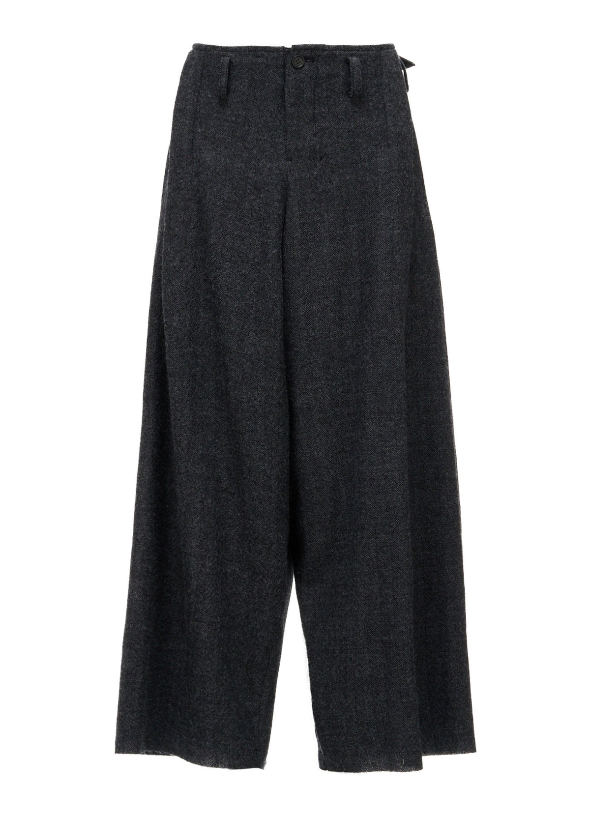 HERRINGBONE BIG TUCK PANTS