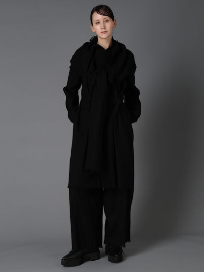 HERRINGBONE BIG TUCK PANTS