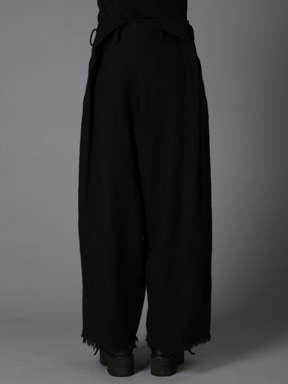 HERRINGBONE BIG TUCK PANTS