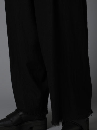 HERRINGBONE BIG TUCK PANTS