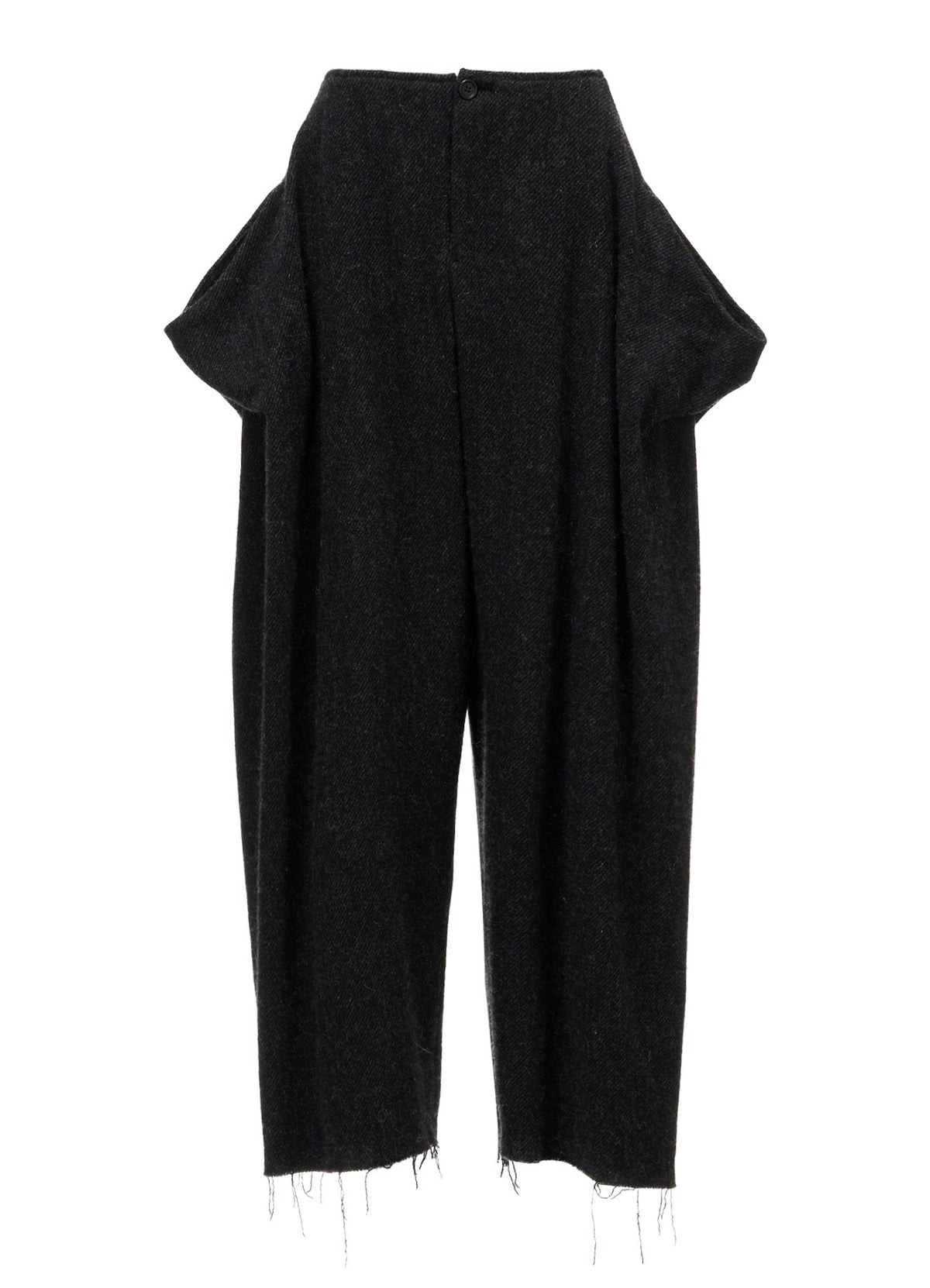 TOP DYED TWEED DRAPED POCKET PANTS