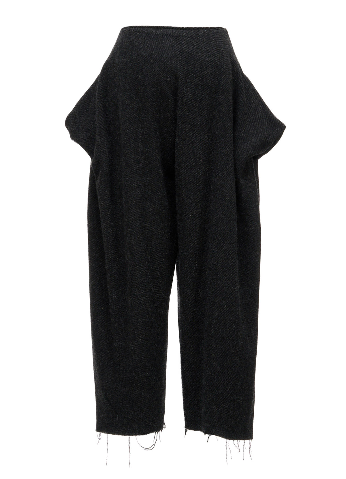 TOP DYED TWEED DRAPED POCKET PANTS