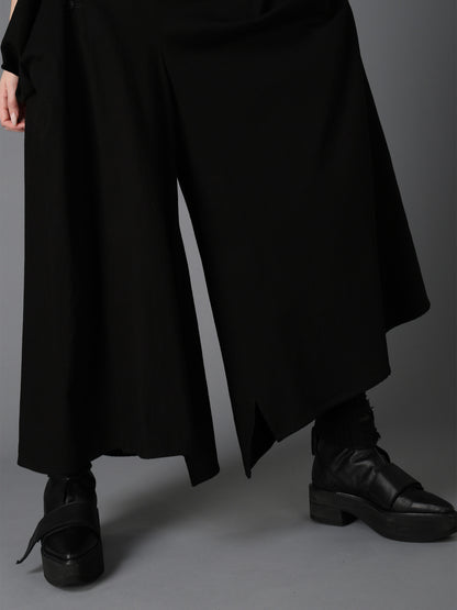 BK DENIM DRAPED POCKET SAILOR PANTS