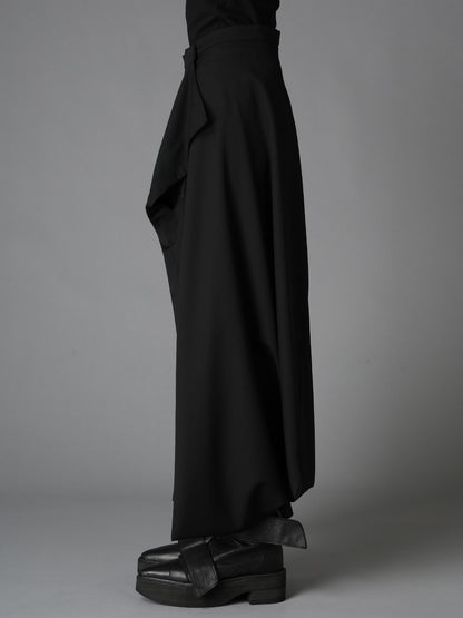 WOOL GABARDINE  HEM PANTS