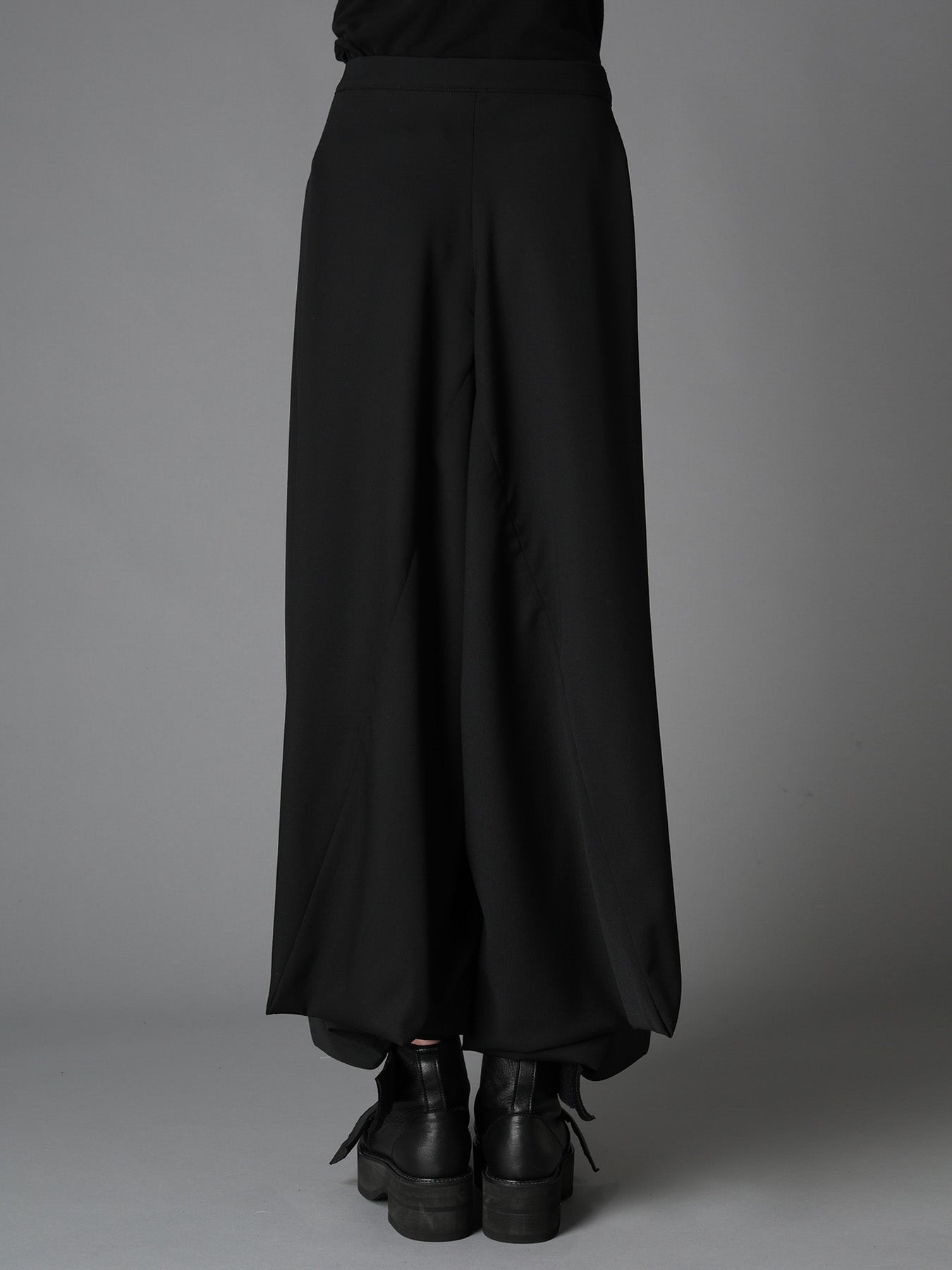 WOOL GABARDINE  HEM PANTS