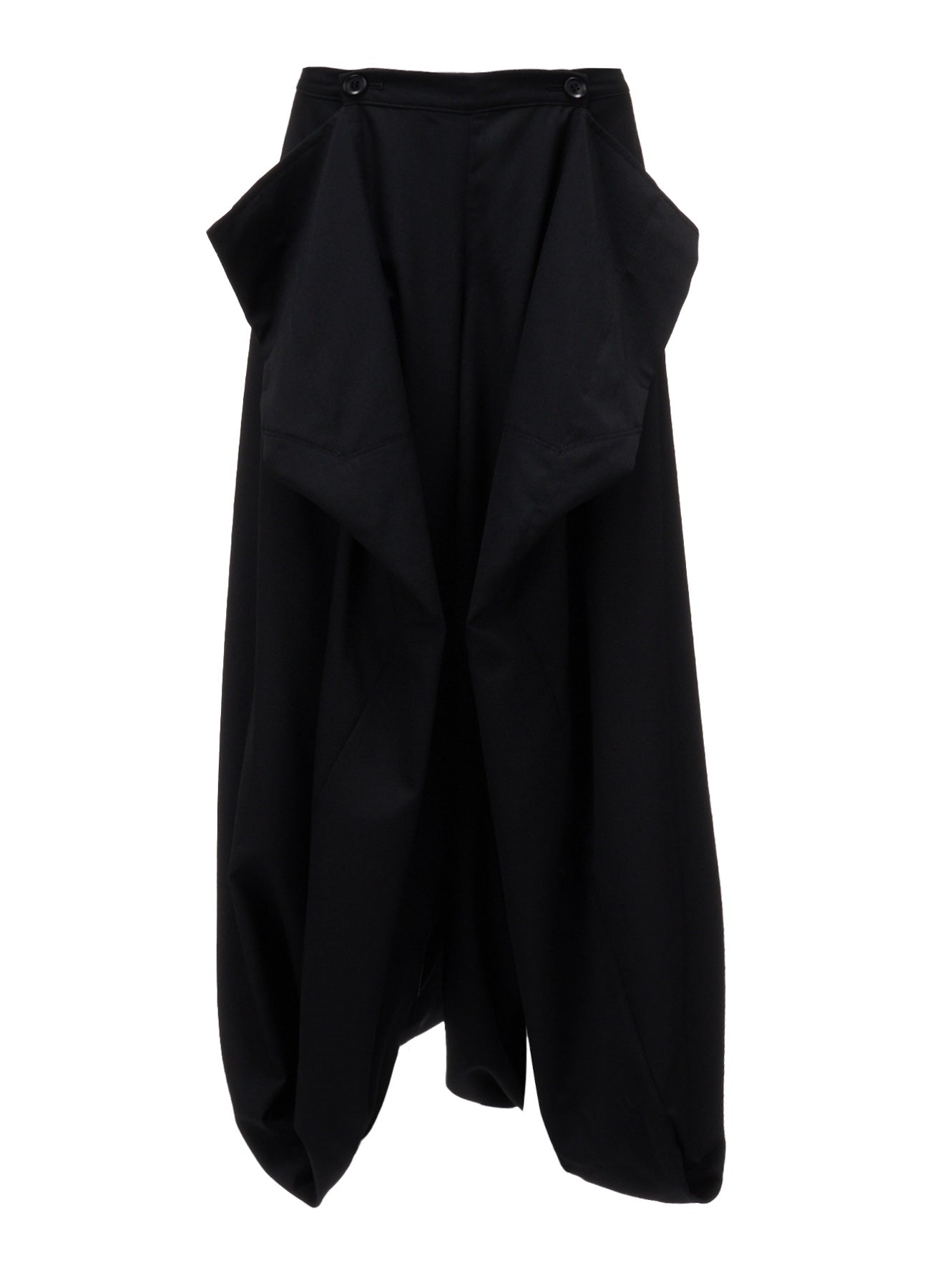 WOOL GABARDINE  HEM PANTS