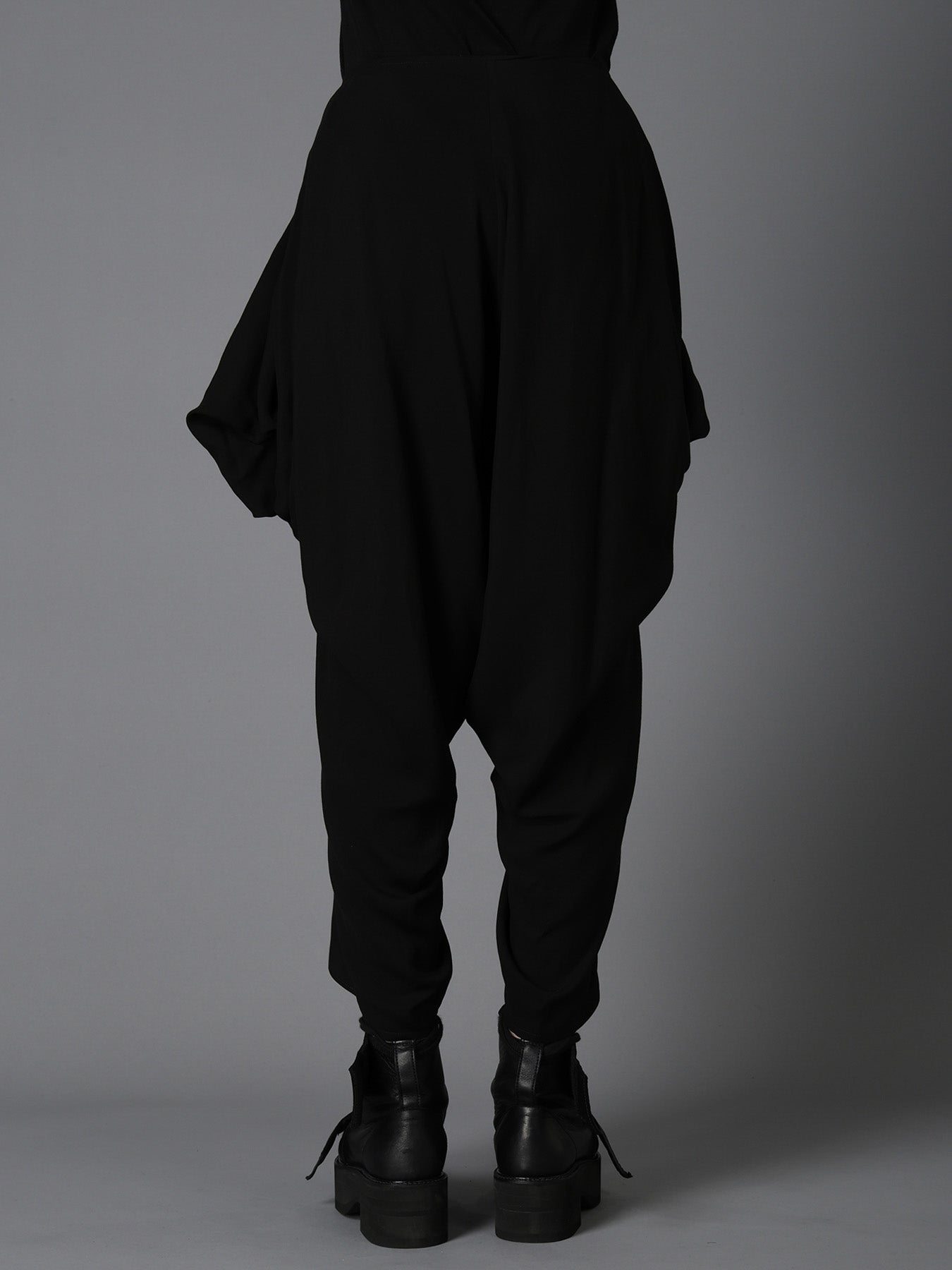 HIGH TWIST GABARDINE DRAPED PANTS – THE SHOP YOHJI YAMAMOTO