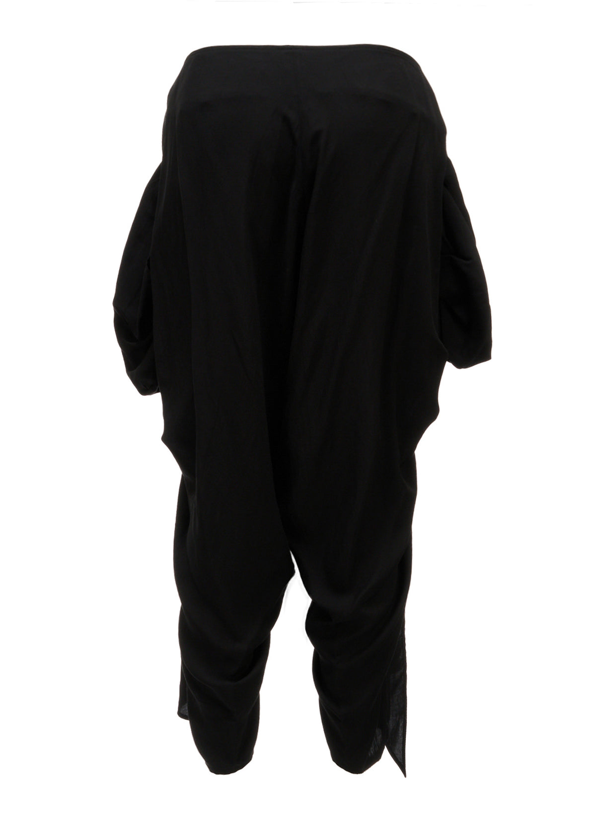 HIGH TWIST GABARDINE DRAPED PANTS