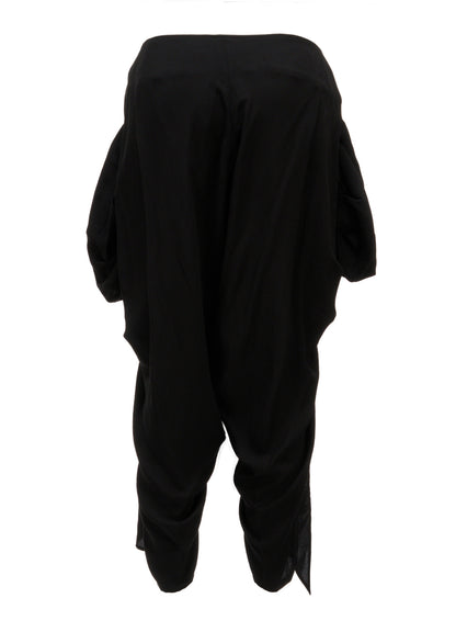 HIGH TWIST GABARDINE DRAPED PANTS