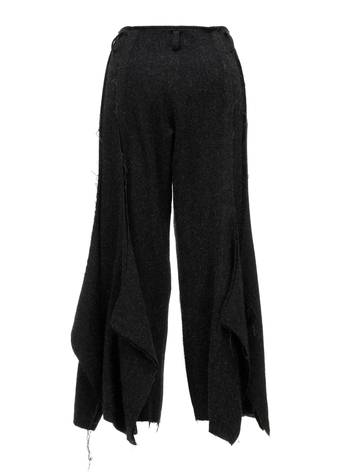 TOP DYED TWEED FLARED PANEL PANTS B