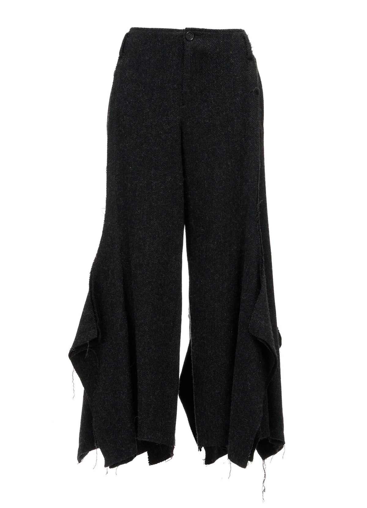 TOP DYED TWEED FLARED PANEL PANTS B