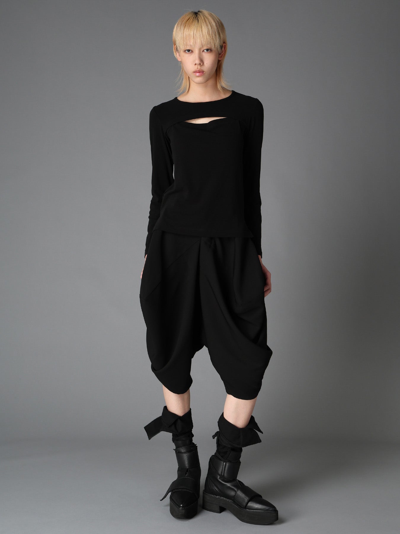 DOUBLE SATIN SQUARE PANTS