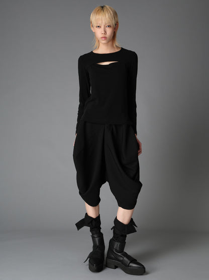 DOUBLE SATIN SQUARE PANTS