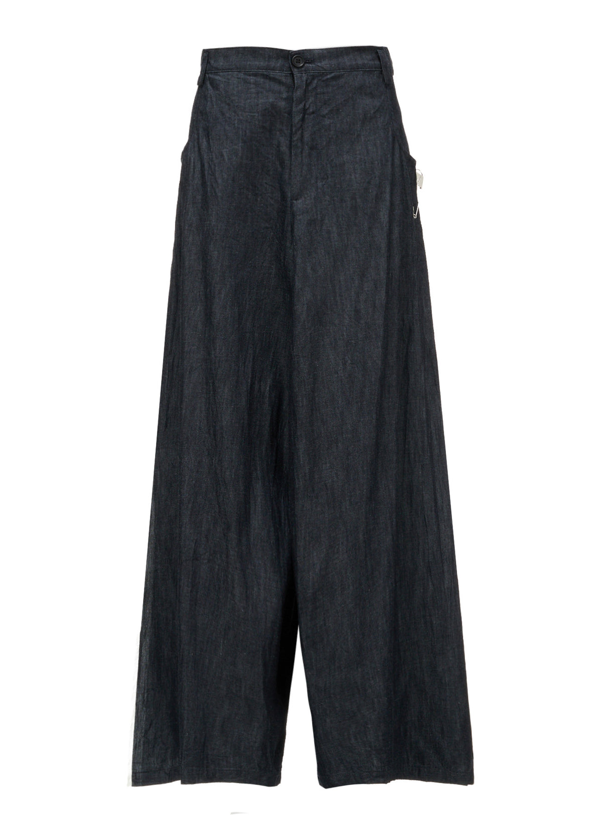 6OZ DENIM PIN SLIT WIDE PANTS