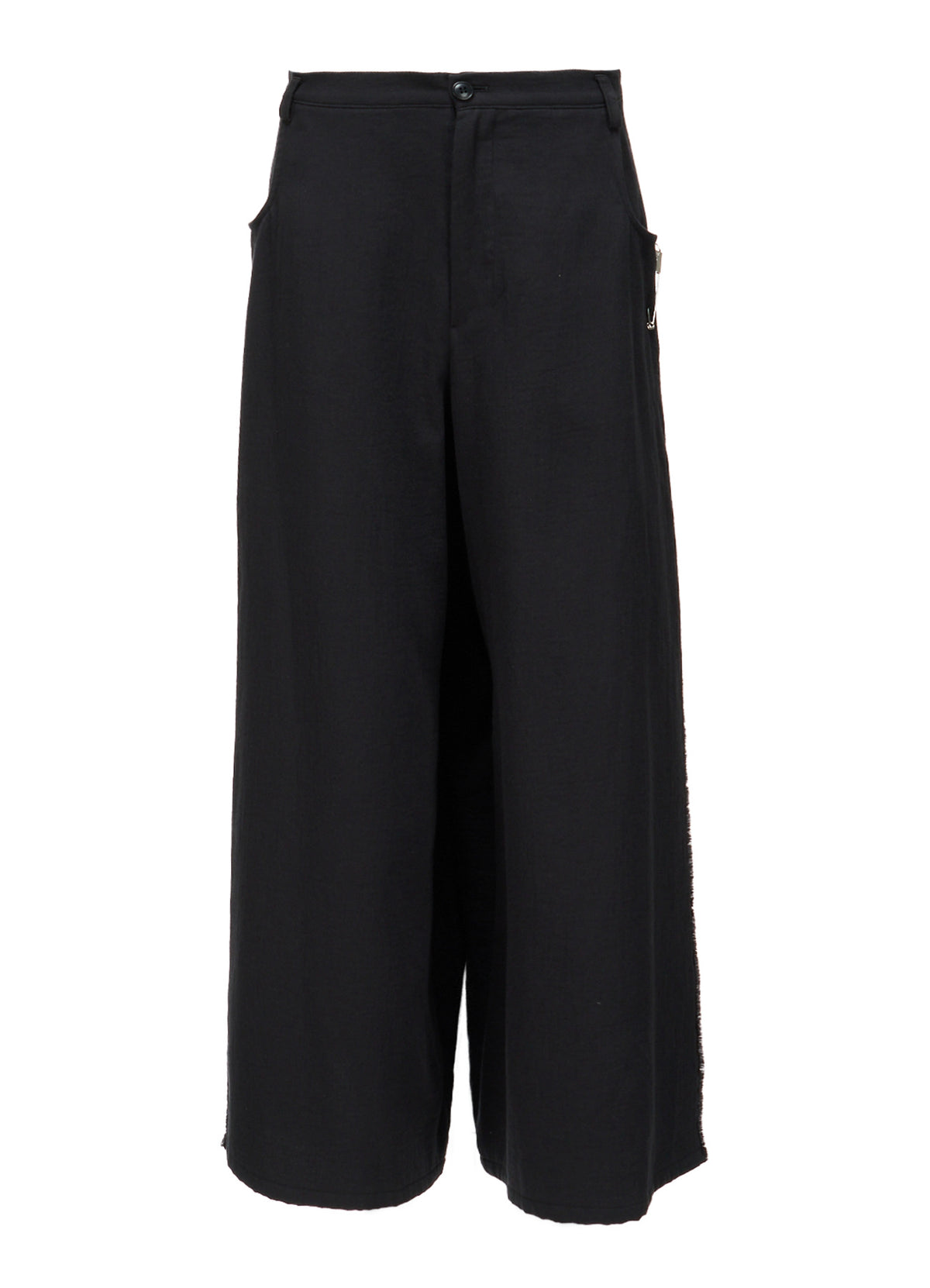 DOUBLE CLOTH PIN WIDE PANTS