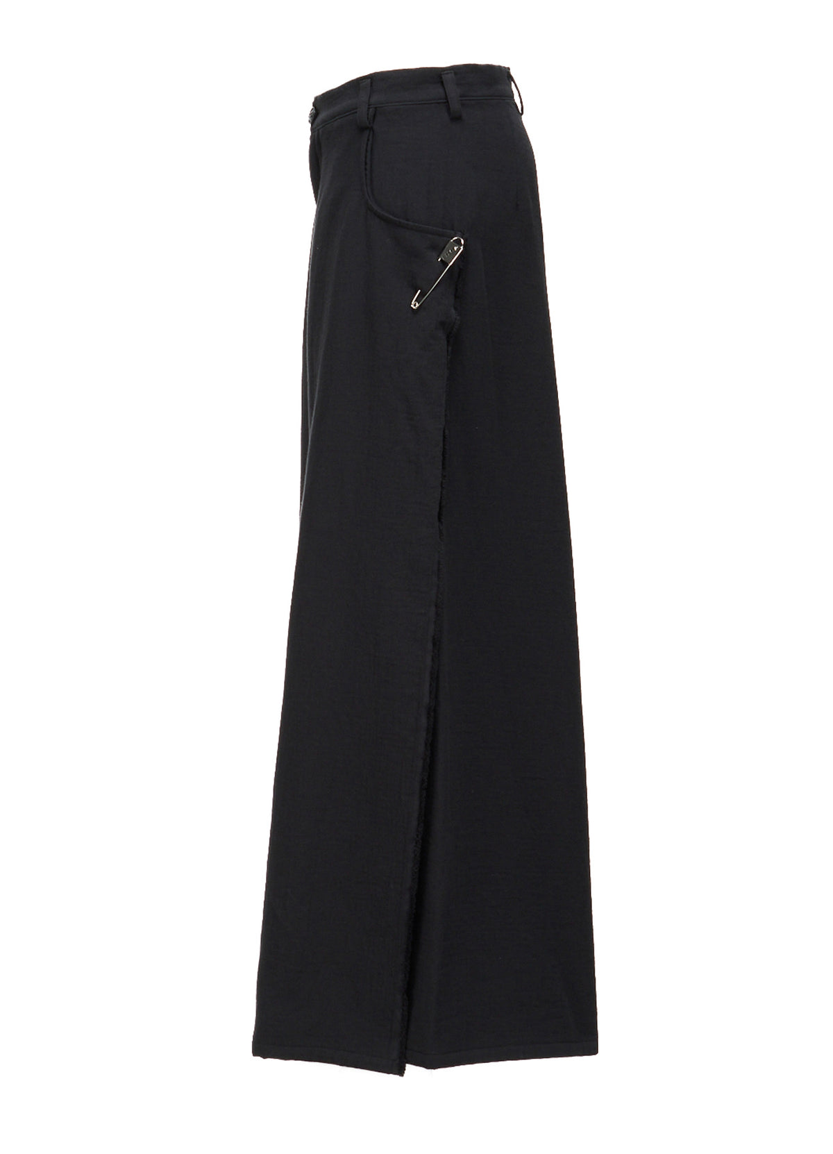 DOUBLE CLOTH PIN WIDE PANTS