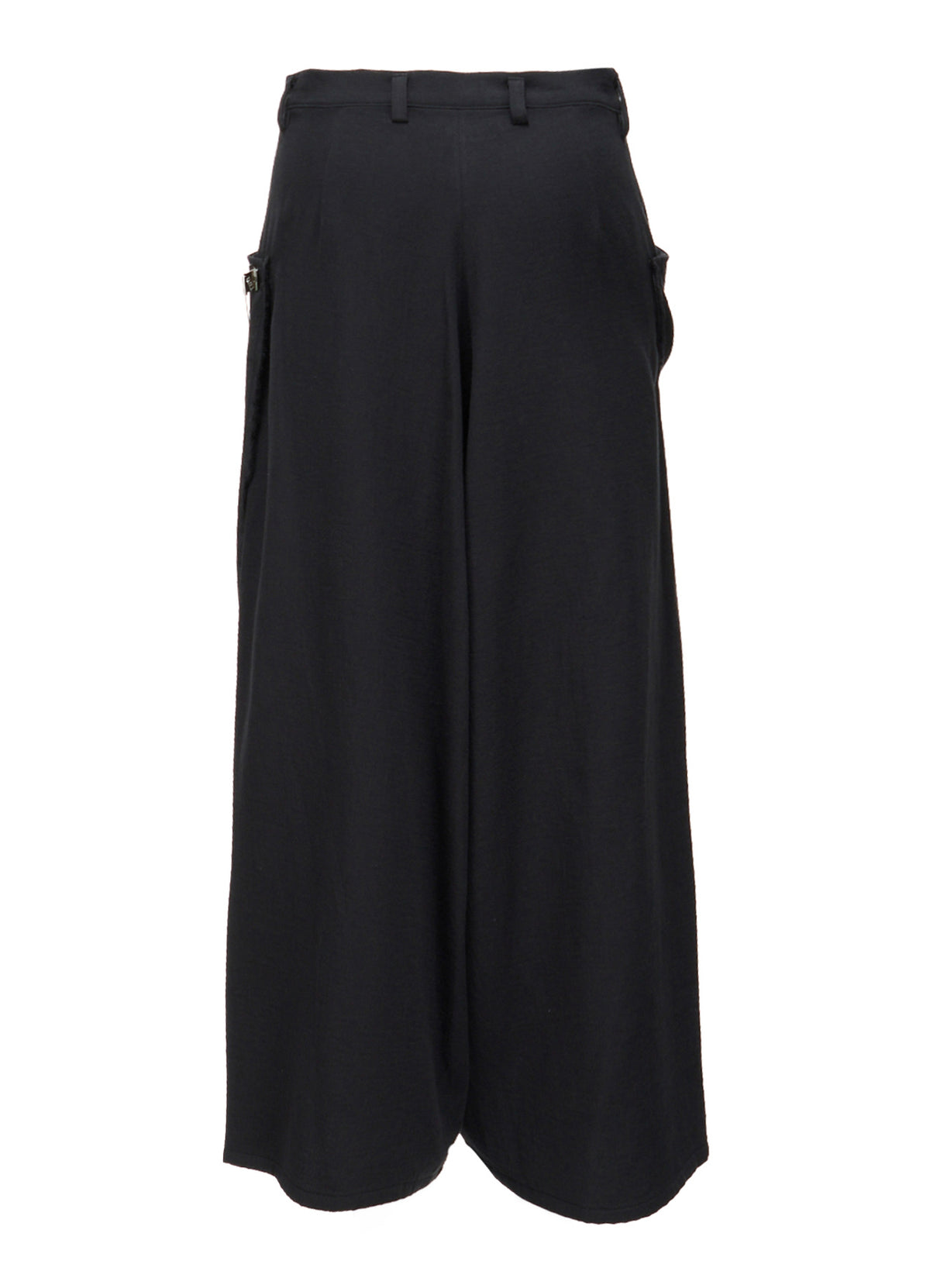 DOUBLE CLOTH PIN WIDE PANTS