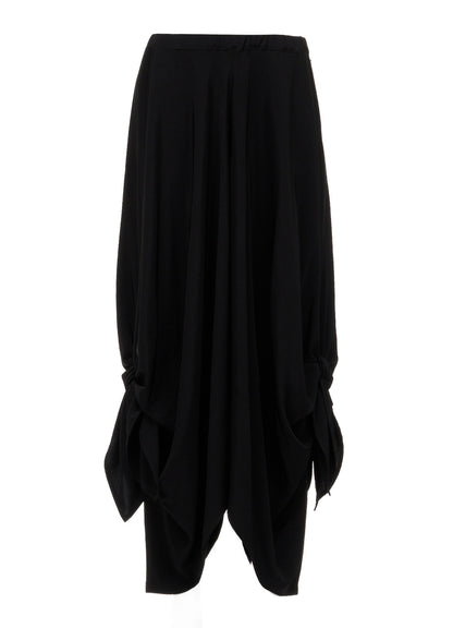 TA/PE CREPE DE CHINE SIDE TIE PANTS