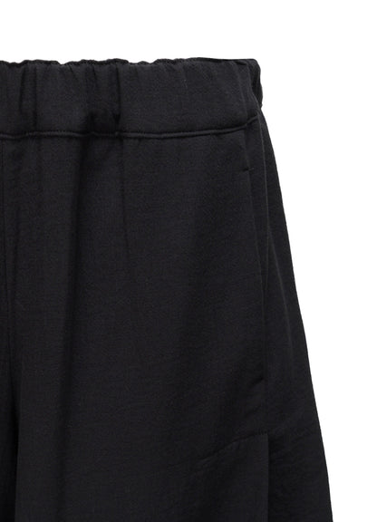 DOUBLE CLOTH ELASTIC WAIST TUCK PANTS