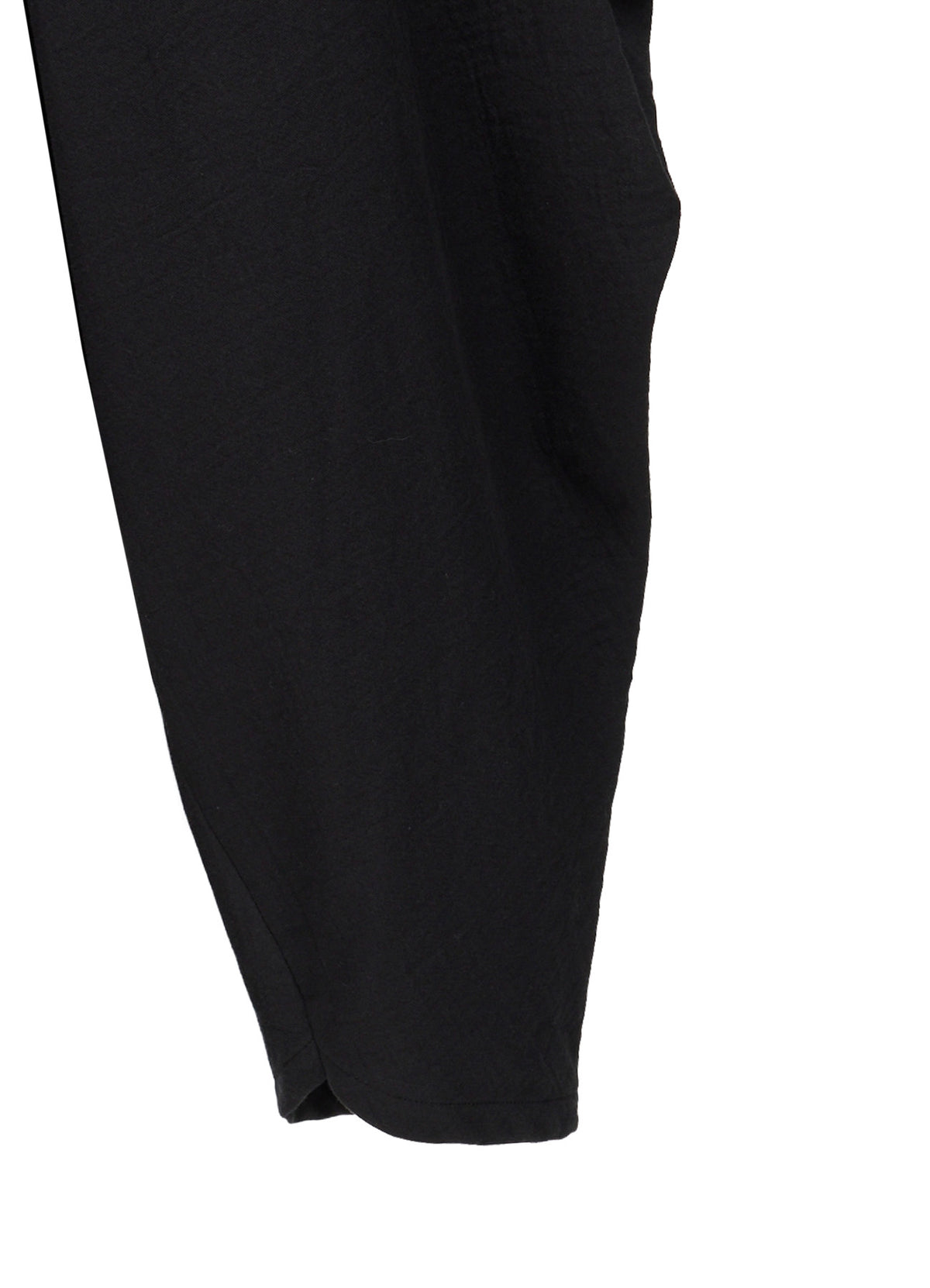DOUBLE CLOTH ELASTIC WAIST TUCK PANTS
