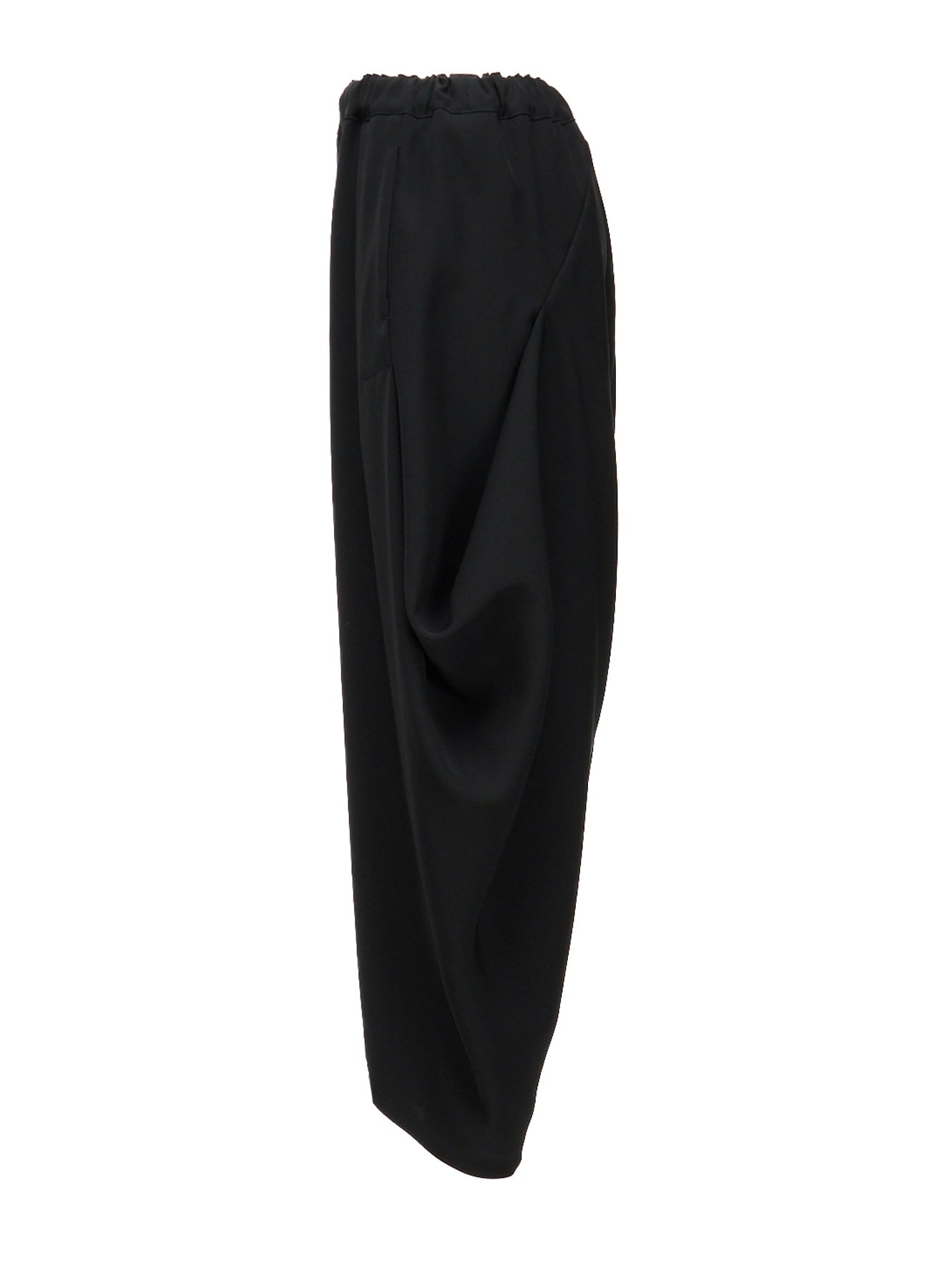 DOUBLE SATIN ELASTIC WAIST TUCK PANTS – THE SHOP YOHJI YAMAMOTO