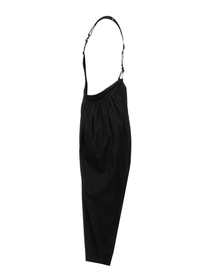 HIGH TWIST POPLIN SUSPENDER PANTS